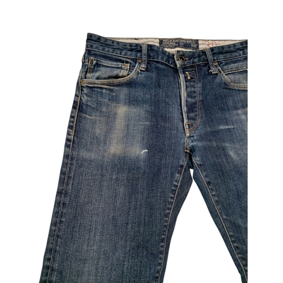 Replay Blue Straight Jeans Classic Fit - Picture 3 of 13